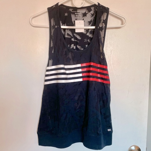 Tommy Hilfiger Lightweight Open Back Tank Top - Size S - Picture 6 of 13